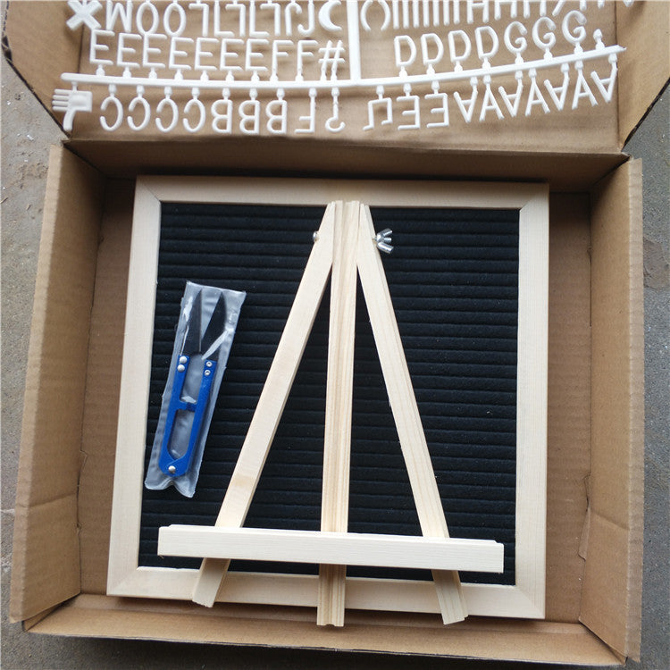 Felt Letter Board with Wooden Frame for Messages and Photo Props