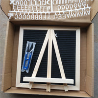 Felt Letter Board with Wooden Frame for Messages and Photo Props