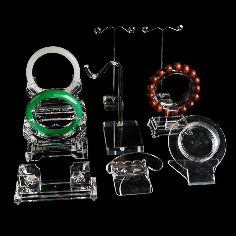 Acrylic Bracelet Holder Jewelry Display Stand for Bracelets, Beads, and Jade