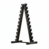 Dumbbell Rack, Multifunctional Upright Stand, Space-Saving Storage Organizer for Kettlebells and Fitness Equipment
