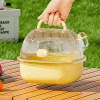 Portable Hamster Cage and Sugar Glider Cage, PP Material Travel Hamster Cage with Transparent Cover, Hamster Portable Travel Cage for Small Pets