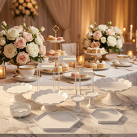 Cake Stand Set Sturdy Dessert Display Stands Tiered Serving Tray for Birthday Parties