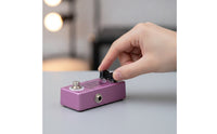 Compact Spring Reverb Pedal Mini Spring Reverb Effect Pedal Shiny Music Gear Metal for Guitarists, Pedalboard, Live Stage, Studio
