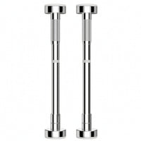 2 Pieces Adjustable Sink Support Rod Stainless Steel Telescopic Support Rod with Round Base Heavy Duty Cargo Bar No-Drill for Homeowners, Renters, Bathroom Washbasin