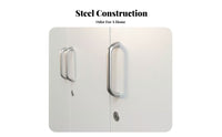 Large Capacity Sliding Door Steel Closet long-finaling Construction Sliding Door Closet Easy Assembly Wardrobe Space-Saving Design for Apartment Dwellers, property owners, Balcony, child's Room, Small areas, Entryway