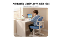 Adjustable Student Seat with Footrest Ergonomic Design Study Chair Breathable Backrest children's Furniture for Children, Parents, Home, Bedroom