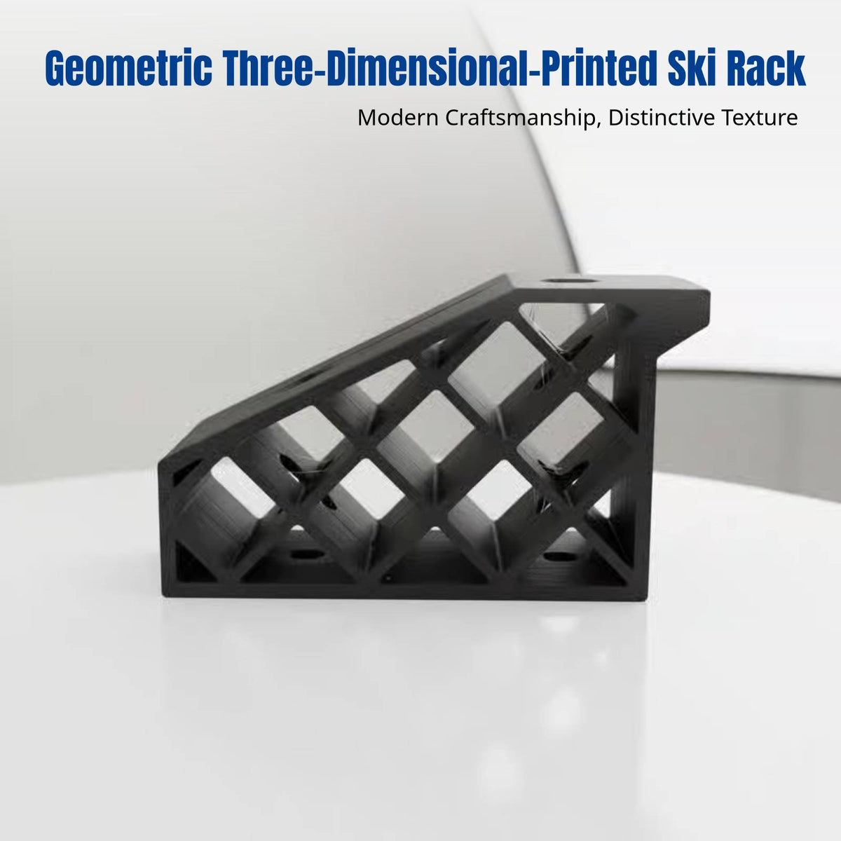 Ski Storage Rack, Wall-Mounted PLA Holder, Space Organizer, Modern Minimalist, Multi-Color