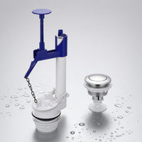 Chain Connected Toilet Cistern Flush Valve Plastic Bathroom Fitting Easy Installation Plumbing Part Sturdy ABS