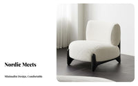 Signature and design Upholstered Single Sofa Modern Minimalist Lounge Chair snug Feel Home Seating sumptuous Upholstery for Design connoisseurs, Apartment Dwellers, Young Adults, Living Room, perusing corner, Bedroom