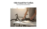 Mudguards with Mounting Hardware Bicycle Fenders Clamp-on Bike Mudguard Set for Rainy Day Riding