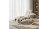 Side Table with Shelf Compact Side Table Modern Furniture for Living Room, Balcony, Reading Corner