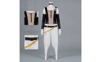 Sleeveless Cosplay Costume with Belt Cropped Cosplay Outfit Fitted Costume with Belt Layered for Cosplayers, Anime Fans, Photoshoots, Stage Performances