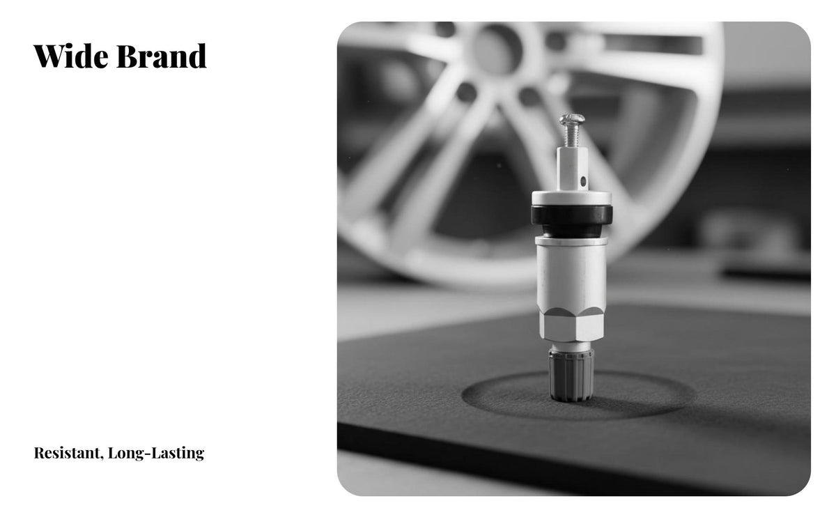 Tire Pressure Valve Stem Wide Compatibility Tire Pressure Track Valve Improves Driving Automotive Parts for DIY Enthusiasts, Drivers, Garage