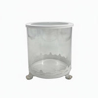 2 Pieces Glass Candle Vessel Decorative Home Decor Elegant for Vanity
