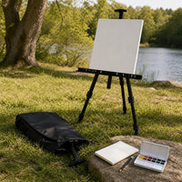 Portable Telescopic Metal Easel Tripod for Display and Outdoor Sketching