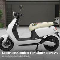 Seat Cover Warm and Comfortable Winter Saddle Cover Universal Fit Fuzzy Material Moped Seat Cushion for Students, City Travel, Outdoor