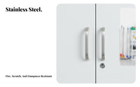 Mop and Broom Cabinet Fireproof Cleaning Supply Cabinet Sturdy Steel Construction Metal Broom Closet for Cleaners, Janitors, Hospital, School, Office