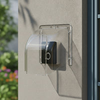 Transparent Safeguard Cover with Mounting Holes Weatherproof Entry Chime Weather Cover Waterproof Guard Functional