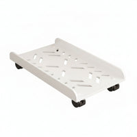 Computer Case Stand Rolling PC Floor Stand with Wheels Ventilated Mobile Cart for Study Room