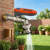 Wall-Mounted Faucet with Password Lock Anti-Theft Lockable Water Tap Keyless Outdoor Spigot with Lock Quick-Connect for Homeowners, Gardeners, Garden, Yard, Laundry Room