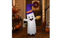 Inflatable   with Witch Hat Freestanding Halloween Inflatable   Colorful for Garden