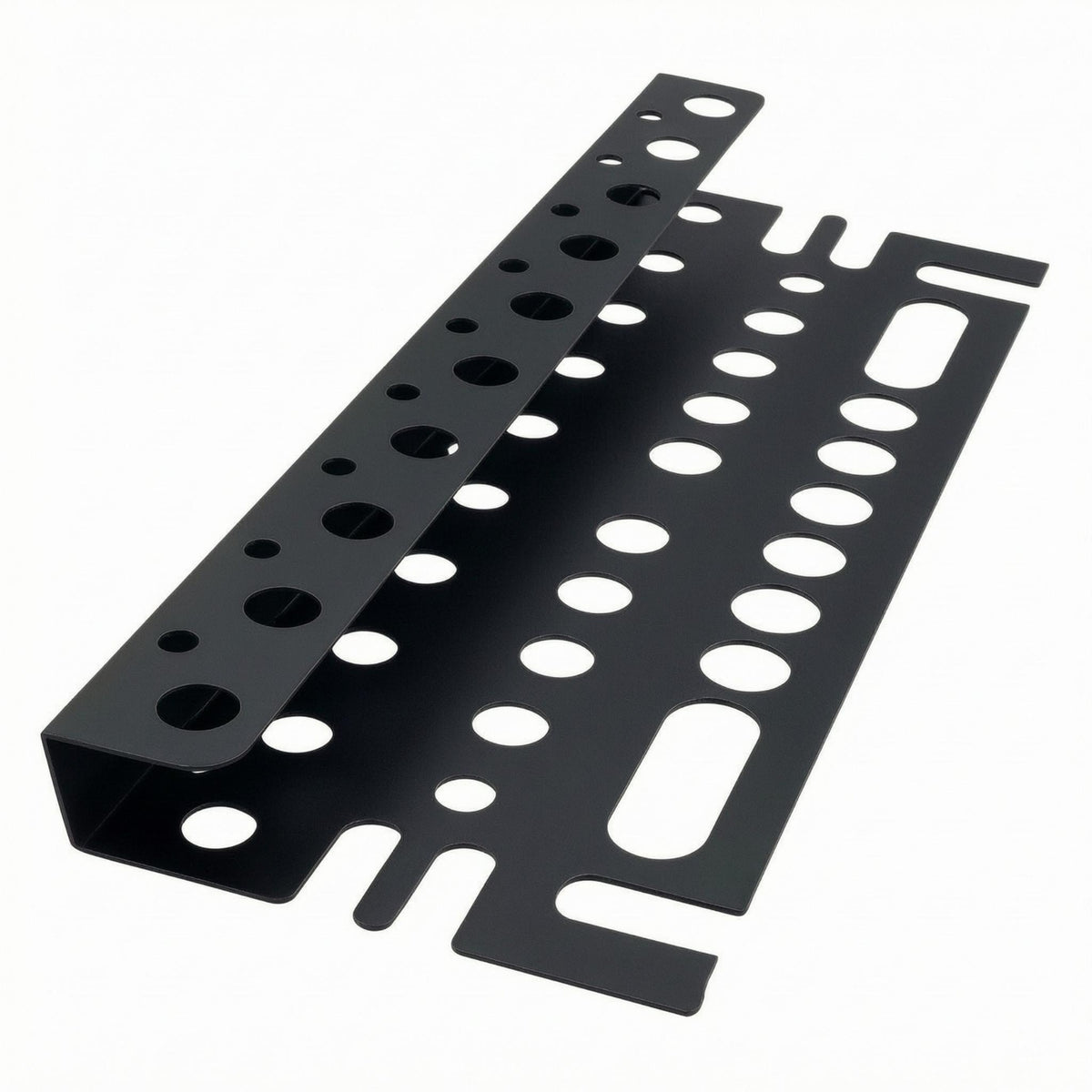 Angled Wall-Mounted Tool Rack Heavy Duty Perforated Tool Organizer High Load Bearing Garage Storage Easy Installation for Workshop