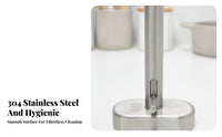 Manual Use Oval Press Mold Smooth Finish Stainless Steel Press Cylindrical Handle Meat Pressing Mold Easy to Clean