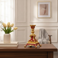 Candlestick Ornate Tabletop Ornament Metal for Decorators
