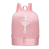 Dance Bag Shoe Compartment Large Capacity Girls Ballet Backpack Water Resistant Ballerina Backpack for Kids