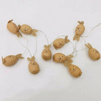 Easter Egg Light Strand Festive Atmosphere Bunny and Egg Hanging Lights Flexible Wire Battery Operated Easter Lights for Kids, Garden, Outdoor, Indoor
