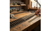 Molded Attachment Points Sleeper Strip DIY Layout Track Base Plastic Railroad Ties Strip Narrow