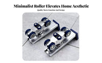 Top-Hung Door Carrier Assembly Sturdy Duty Hanging Door Carrier Kit Quiet Function Long-Lasting Construction for Handymen