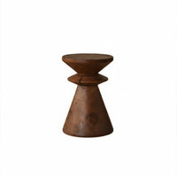 Solid Wood Tree log Stool Rustic Design Tree log Seat adaptable Side Table Multifunctional for Guesthouse Owners, Interior Decorators, Gift Givers, Living Room, Entryway, Bedroom, Balcony