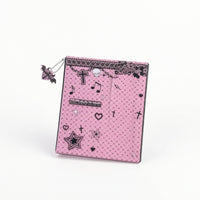 Hardcover Postcard Collection Album Safeguarding Postcard Holder Book Portable Card Holder Book Glossy for Stationery Lovers, Shelf, Desk