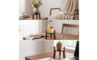 Jar Stand Rustic Wooden Stand Round Furniture for Dining Table
