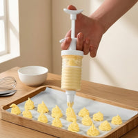 Icing Decorator with Nozzles Hand-Operated Cake Decorating Interchangeable