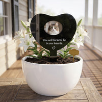 Sympathy Acrylic Memorial Stake Weatherproof Memorial Garden Stake Sturdy Marker Elegant for Grieving Families