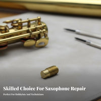 Strong Construction Key Height Adjustment Screw Corrosion Resistance SaxophA Single CompA Singlent Easy to Use Woodwind Repair Part for Saxophonists, Musicians, DIY Enthusiasts, Home Workshop, Music School
