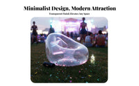 Transparent Inflatable Sofa Trendy Transparent Inflatable Chair Quick Inflation Clear Inflatable Chair for Young Adults, Teens, Dorm Room, Parties