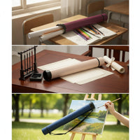 Telescopic Art Tube Telescoping Poster Tube with Strap Extendable Water-Resistant for Artists, Travel, Commuting