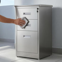 Lockable Steel Filing Cabinet Compact Three-Drawer Steel Cabinet Floor-Standing