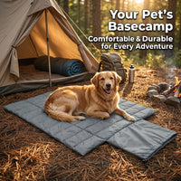 Portable Waterproof Dog Mat for Medium Dogs, Foldable Pet Travel Bed, All-Season Washable Cushion, Versatile Outdoor Indoor Use