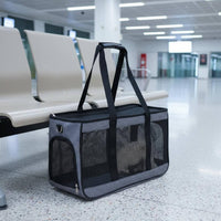 Mesh Pet Travel Bag Lightweight Shoulder Pet Carrier Easy to Ventilated Mesh Dog Transport Tote for Cat Owners, Outdoor