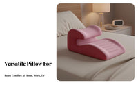 Multi-Purpose Prone Lying Pillow Versatile Use Stomach Sleeping Support Pillow Body-Contouring for Lounging, Reading