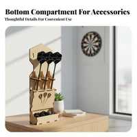 Wooden Rack Wood Storage Organizer Decorative Design Organizer for Man Cave, Bar, Garage