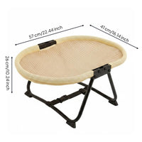 Mesh Cat Bed Cooling Pet Cot Bed Easy to Clean Raised for Small Dogs