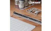 Triangular Scale Ruler Metal Alloy Model Drafting Ruler Lightweight Stationery