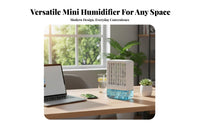 Multi-Function Air Chiller Humidifier Quiet Mini Water Cooling Fan Adjustable Ventilation Stream Portable Air Chiller for Office, Bedroom, Dorm Room
