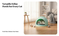 Multi-Level Feline Climber Complete Multi-Level Cat Vertical Space-Saving Kitten Activity Perch for Indoors, Apartment, Living Room