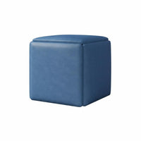 Multi-Functional 5-in-1 Cube Ottoman Space-Saving 5-in-1 store compactlying Cube long-lasting Construction Stackable Seating Sturdy Frame for Apartment Dwellers, Homeowners, Party Hosts, Living Room, Small Spaces, Bedroom, Parties